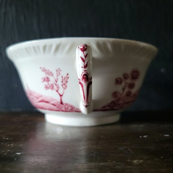 Vintage Warwick Tudor Rose Cream Soup Bowl Double Handled Bouillon Cup *Chip - Picture 5 of 11